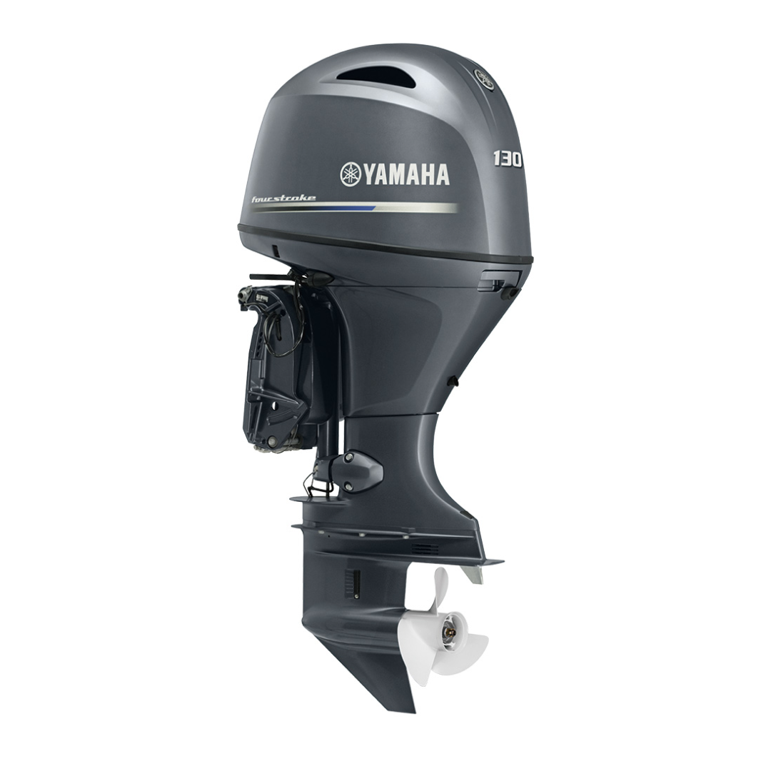 MARINE OUTBOARD ENGINE, 4 STROKE, YAMAHA, MODEL: F130AETX, COLOR: GRAY