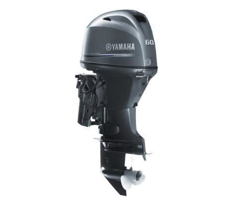 MARINE OUTBOARD ENGINE, 4 STROKE, YAMAHA, MODEL: F60FEHTL, COLOR: GRAY