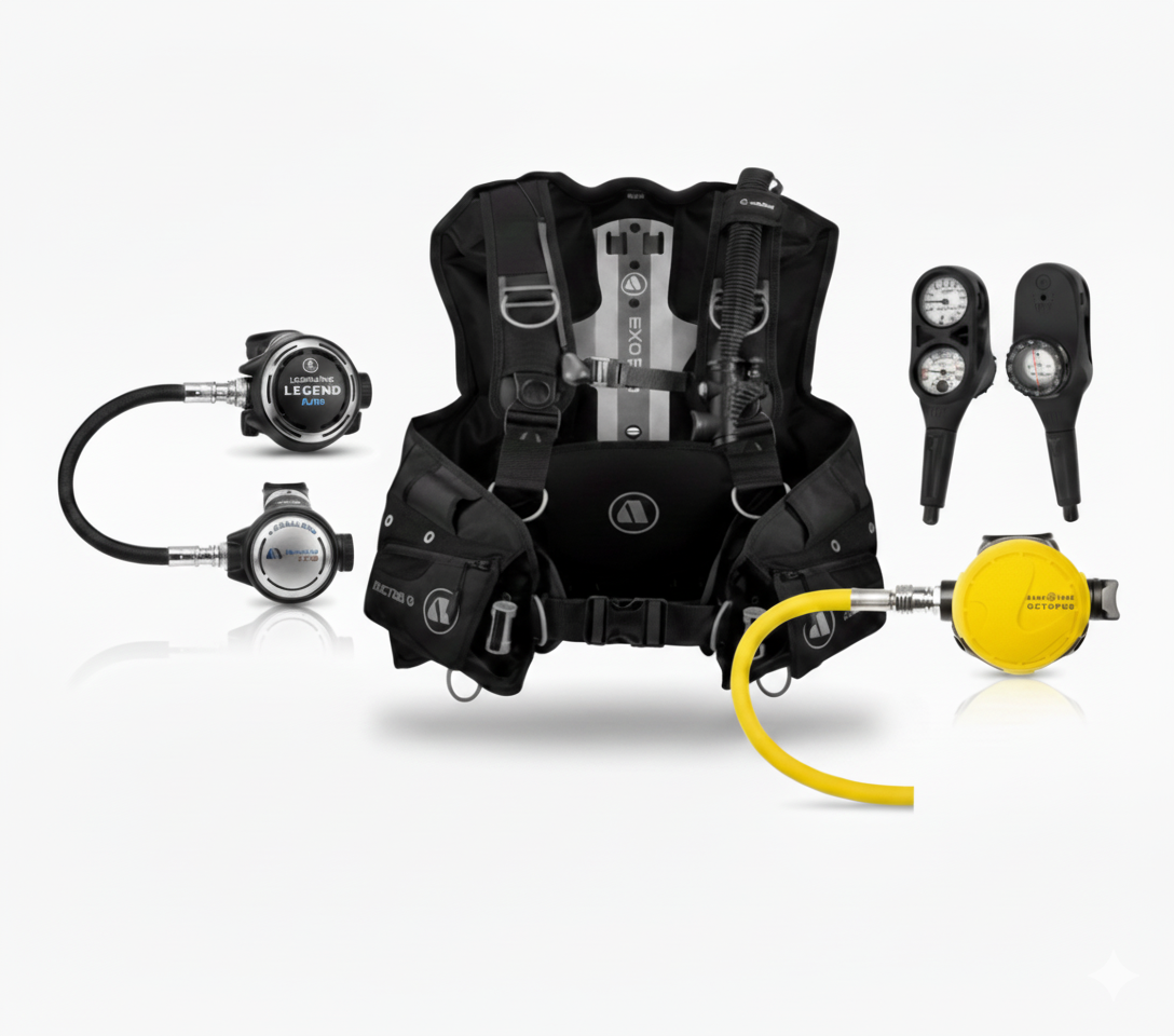 Aqualung LEG3ND Elite Diving Kit With Calypso Titan Octopus & Wave Console