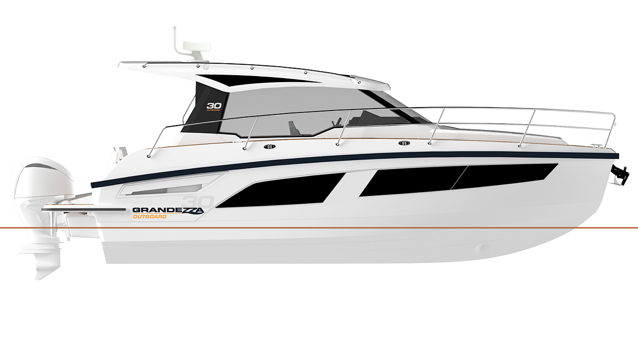 GRANDEZZA 30 OB -قارب فاخر فين ماستر