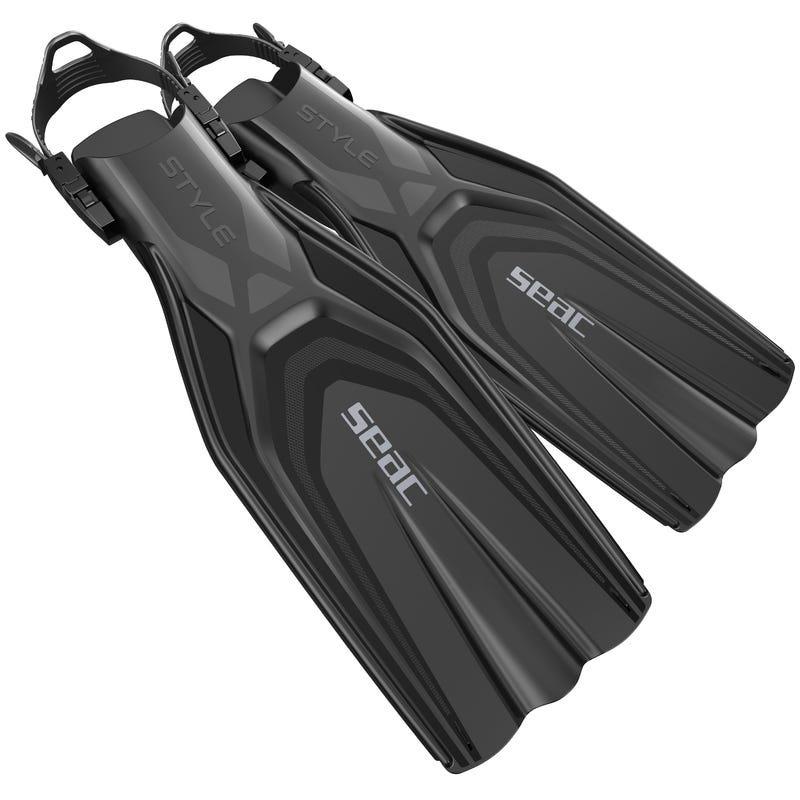 SEAC - OPEN HEEL FIN STYLE BLACK S/M
