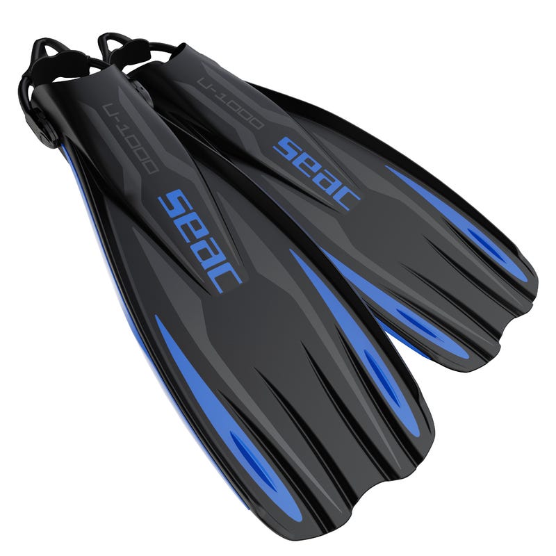 SEAC - OPEN HEEL FIN U-1000 SLING STRAP BLUE S/M